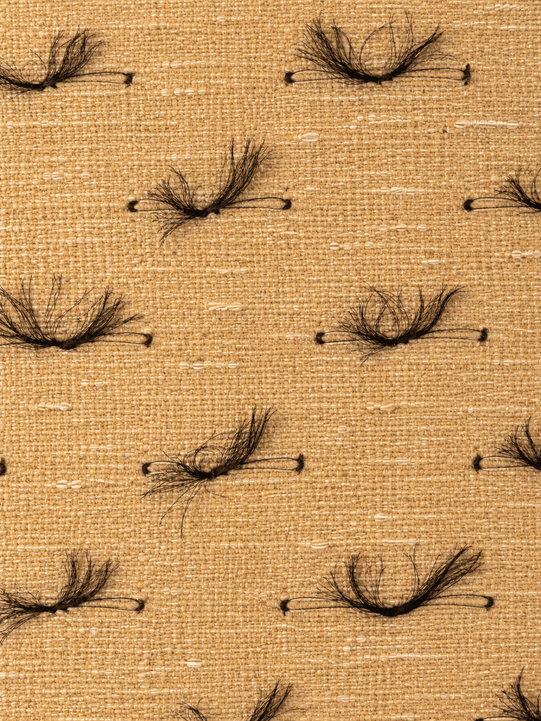 Close-up of the weave on the Sand, Black Tuft